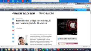 Ieri Siracusa e oggi Melbourne, il curriculum globale di Andre